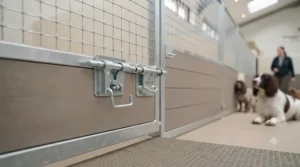 Weatherproof outdoor heavy-duty dog kennels with insulated shelters built for UK weather conditions.