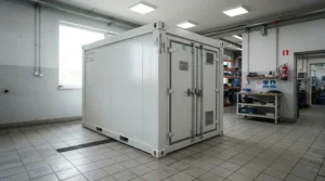 An easy-to-clean plastic whelping box kennel with antimicrobial surfaces for hygiene